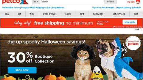 Petco 'Spooky Halloween Savings' Carousel Ad