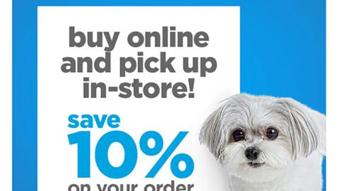 Petco 'Buy Online and Pick Up In-Store' Email