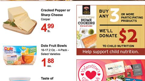 Hannaford 'Wholesome Home Cooking' Email Ad