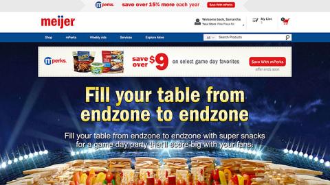 Meijer 'Fill Your Table' Promotional Page