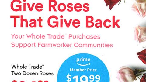 Whole Foods 'Give Roses That Give Back' Mailer Ad
