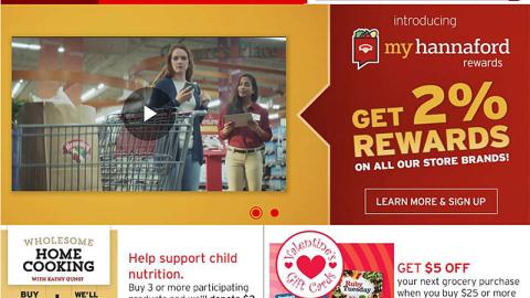 Hannaford 'Wholesome Home Cooking' Display Ad