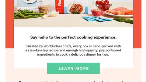 Plated Jewel-Osco 'New Item' Email