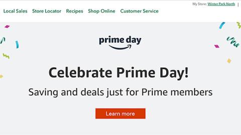 Whole Foods 'Celebrate Prime Day' Leaderboard Ad