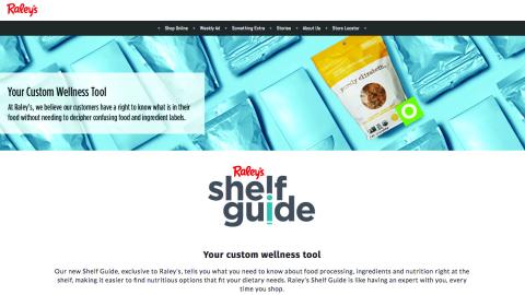 Raley's 'Shelf Guide' Web Page