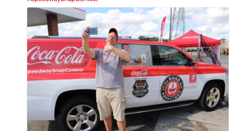 Speedway Coca-Cola 'Snap Contest' Twitter Update
