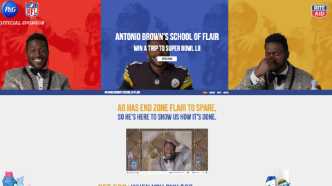 Rite Aid P&G 'School of Flair' Web Page