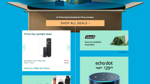 Amazon 'Prime Day' Landing Page