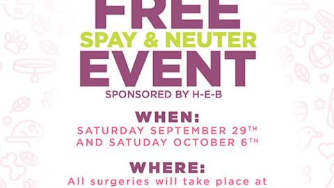 H-E-B San Antonio Humane Society 'Pet Event' Flier