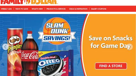Family Dollar 'Slam Dunk Savings' Carousel Ad