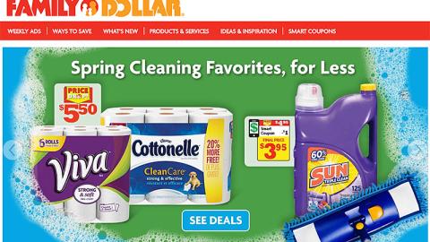 Family Dollar 'Spring Cleaning Favorites' Carousel Ad
