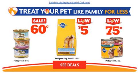 Family Dollar 'Show Your Pets You Love Them' Email Leaderboard Ad