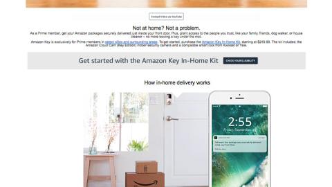 Amazon Key Landing Page