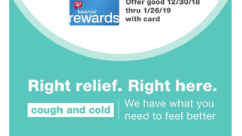 Walgreens 'Cough and Cold' Coupon Book Feature
