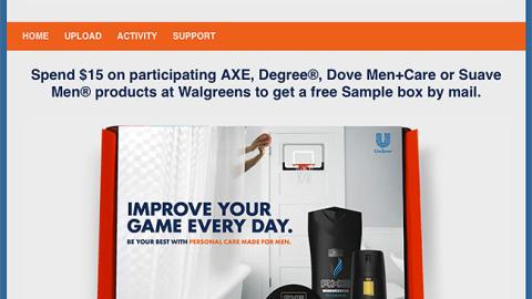 Unilever Walgreens 'Improve Your Game' Promotional Site