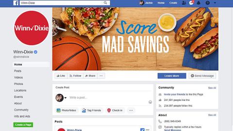 Winn-Dixie 'Score Mad Savings' Facebook Cover Photo