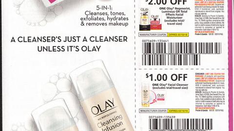 Olay 'A Cleanser's Just A Cleanser' FSI