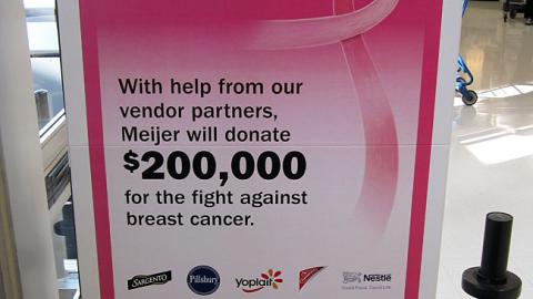 Meijer 'Breast Cancer Awareness Month' Security Wrap
