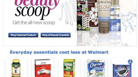 Walmart 'Beauty Scoop' Email