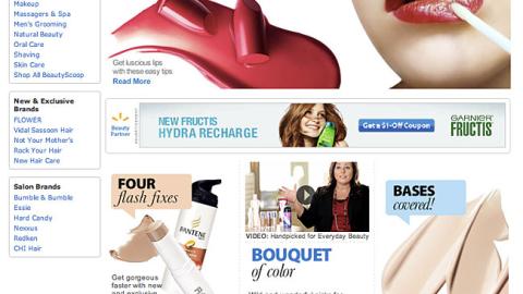 Walmart.com 'Beauty Scoop' Page