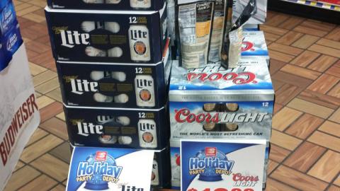 MillerCoors 'Holiday Party Depot' Case Stack