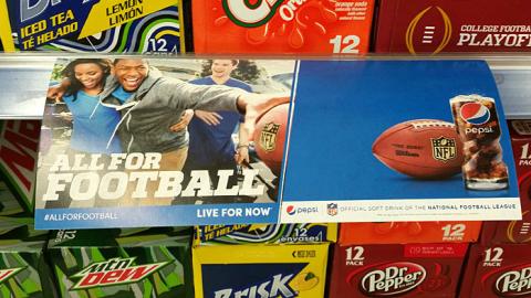 Pepsi 'All for Football' Shelf Talker