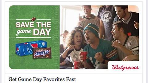 Walgreens Multi-Brand 'Game Day' Facebook Update