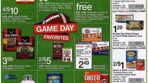 Walgreens 'Game Day Favorites' Feature