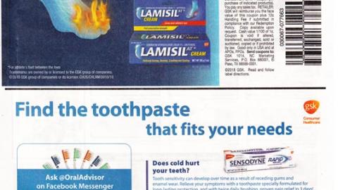 Walmart GSK 'Find The Toothpaste' FSI