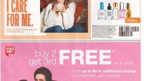 Walgreens Cover Girl 'Buy 2 Get 3rd Free' FSI